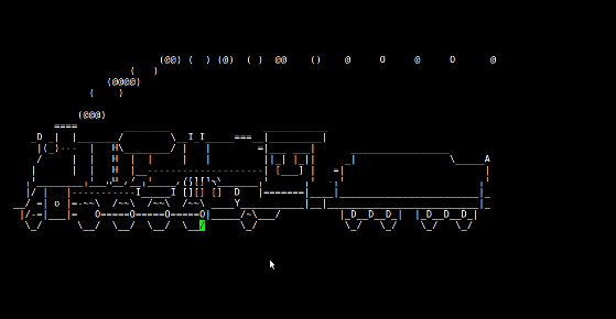 Fig.01: Run steam locomotive across the screen if you type “sl” instead of “ls”