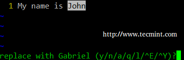 Replace String in Vi