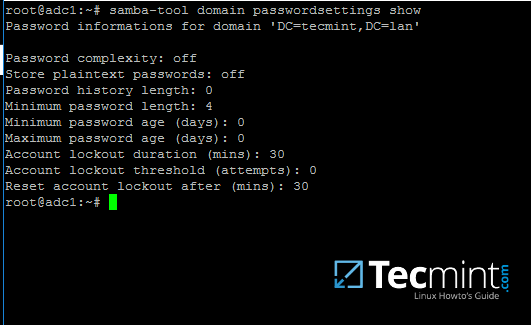 Check Samba Domain Password