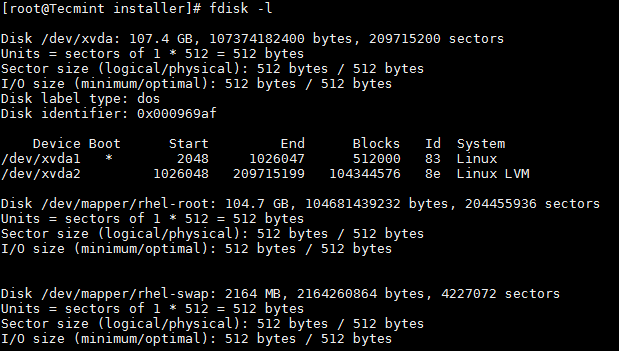 查看 Linux 分区详情