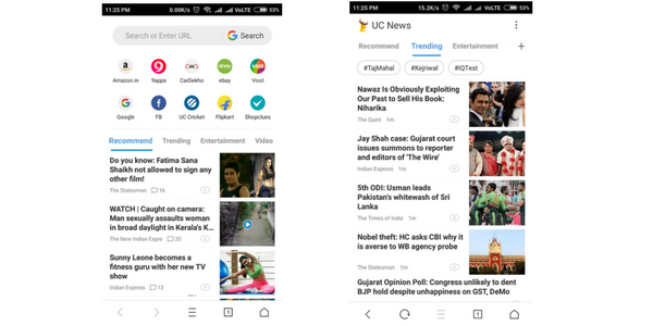 uc browser’s embarrassing news homepage