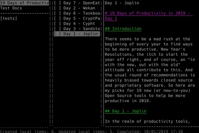 Joplin console version