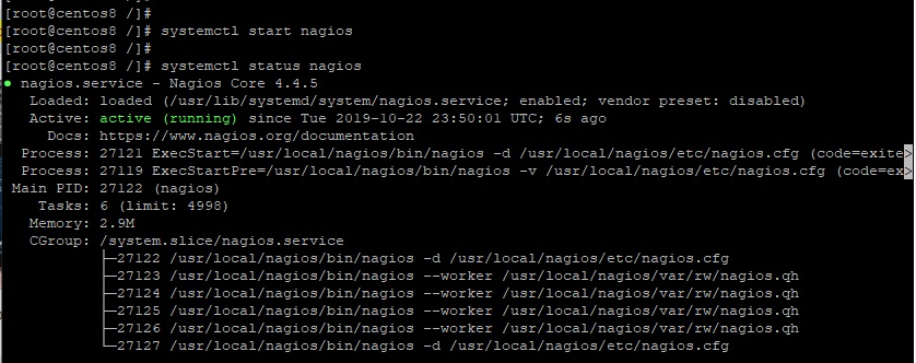 Start-check-status-Nagios-CentOS8