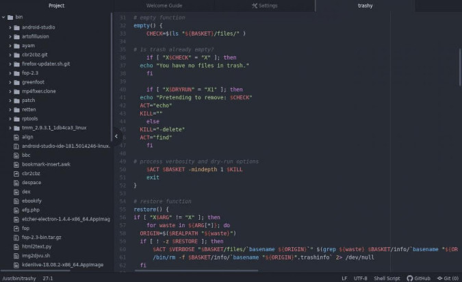 Atom screenshot