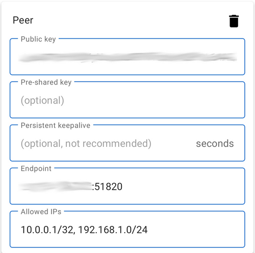 在 Android 上添加虚拟专用网络对等点