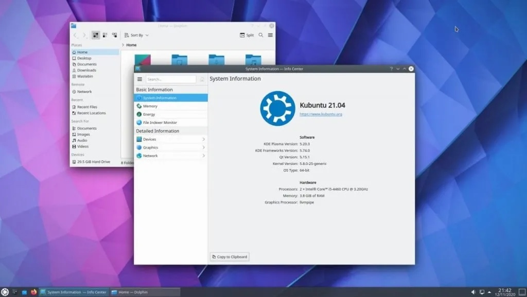 Kubuntu 桌面