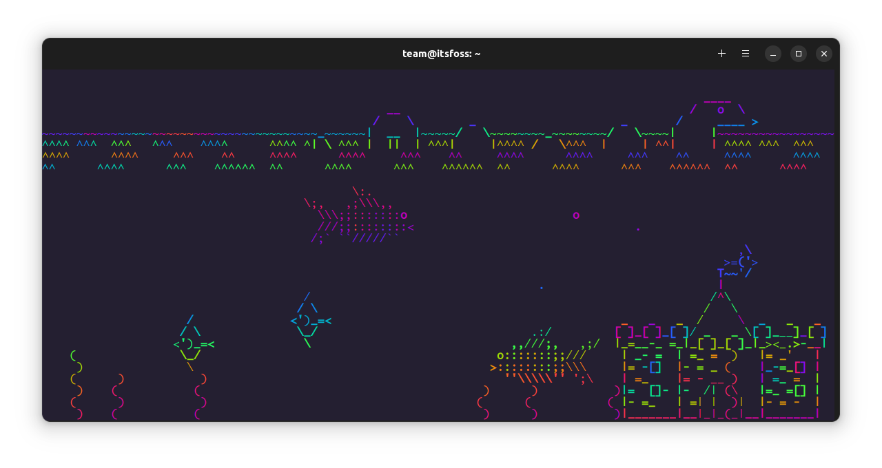 Asciiquarium Lolcat 效果